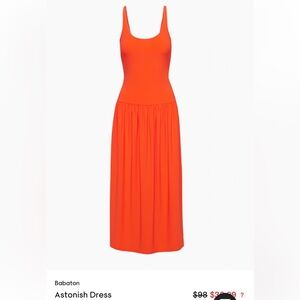 Babaton Strapless Red Dress aritzia sz L